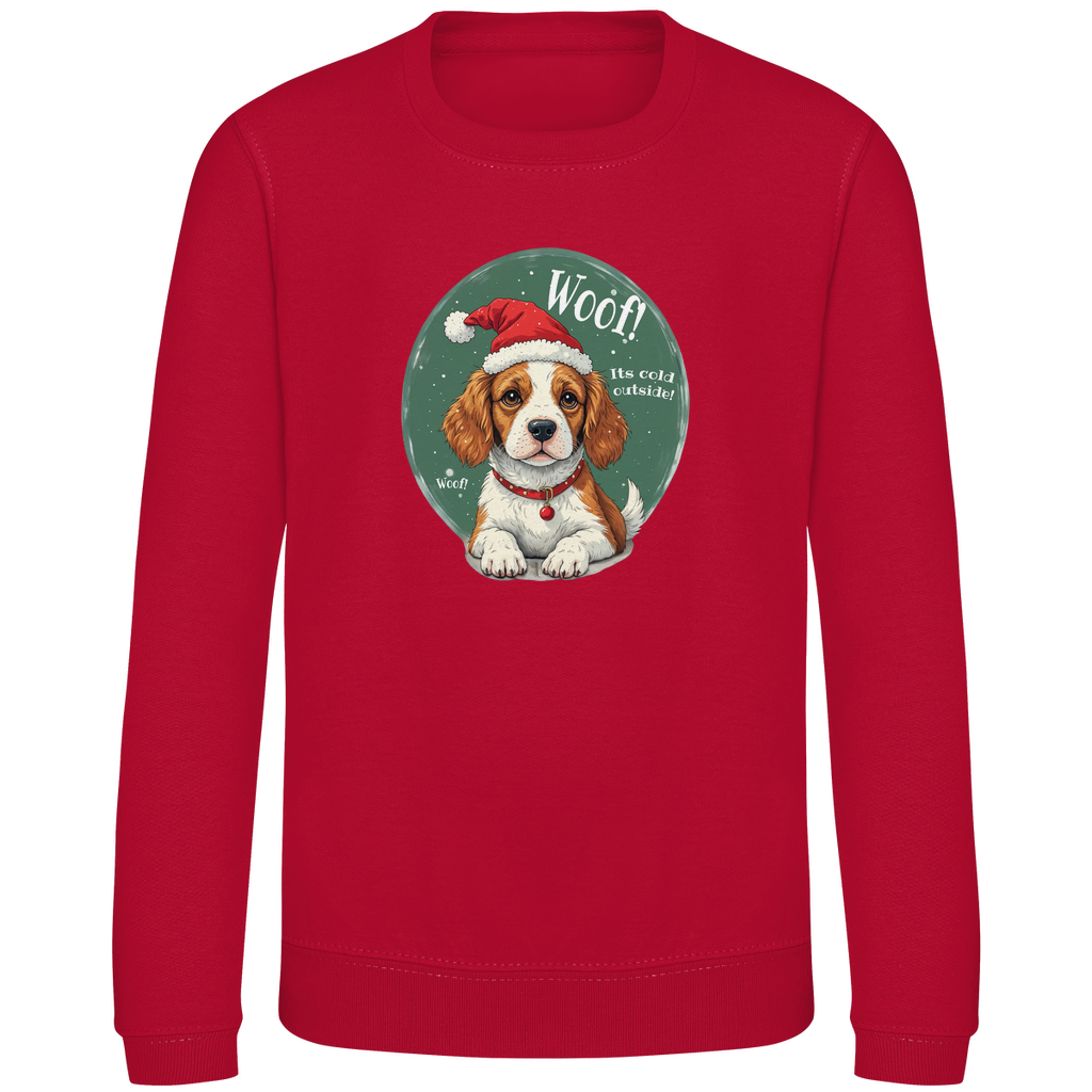 Wuff und Weihnachten - Sweatshirt für Kinder