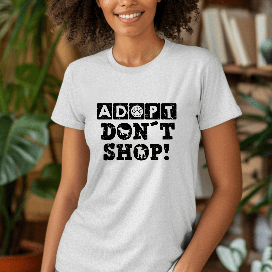 Adopt Don't Shop -  T-Shirt für Damen