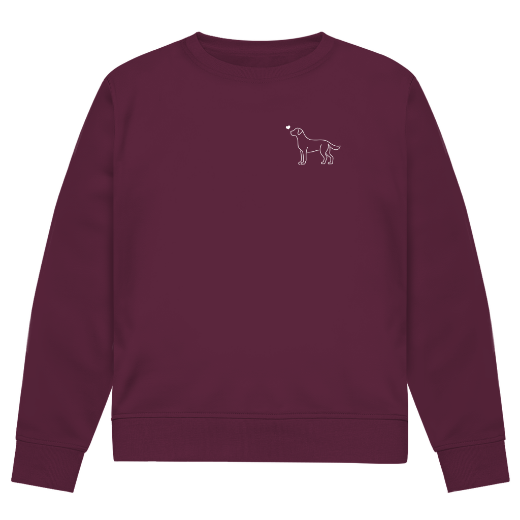 Labrador mit Herz - Bio-Sweatshirt für Herren