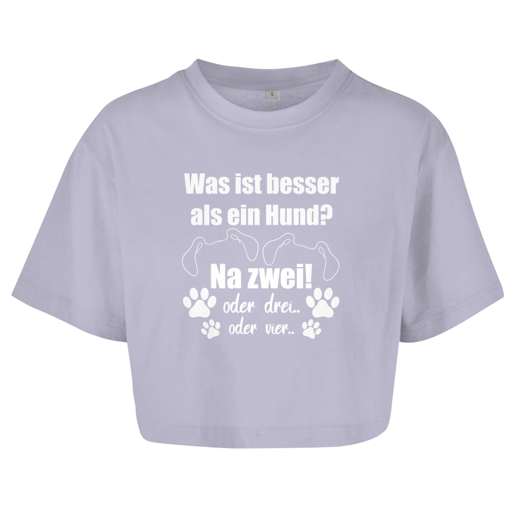 Je Mehr Desto Besser - Oversize Crop Top für Damen