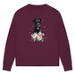 Flower Schnauzer - Bio-Sweatshirt für Damen