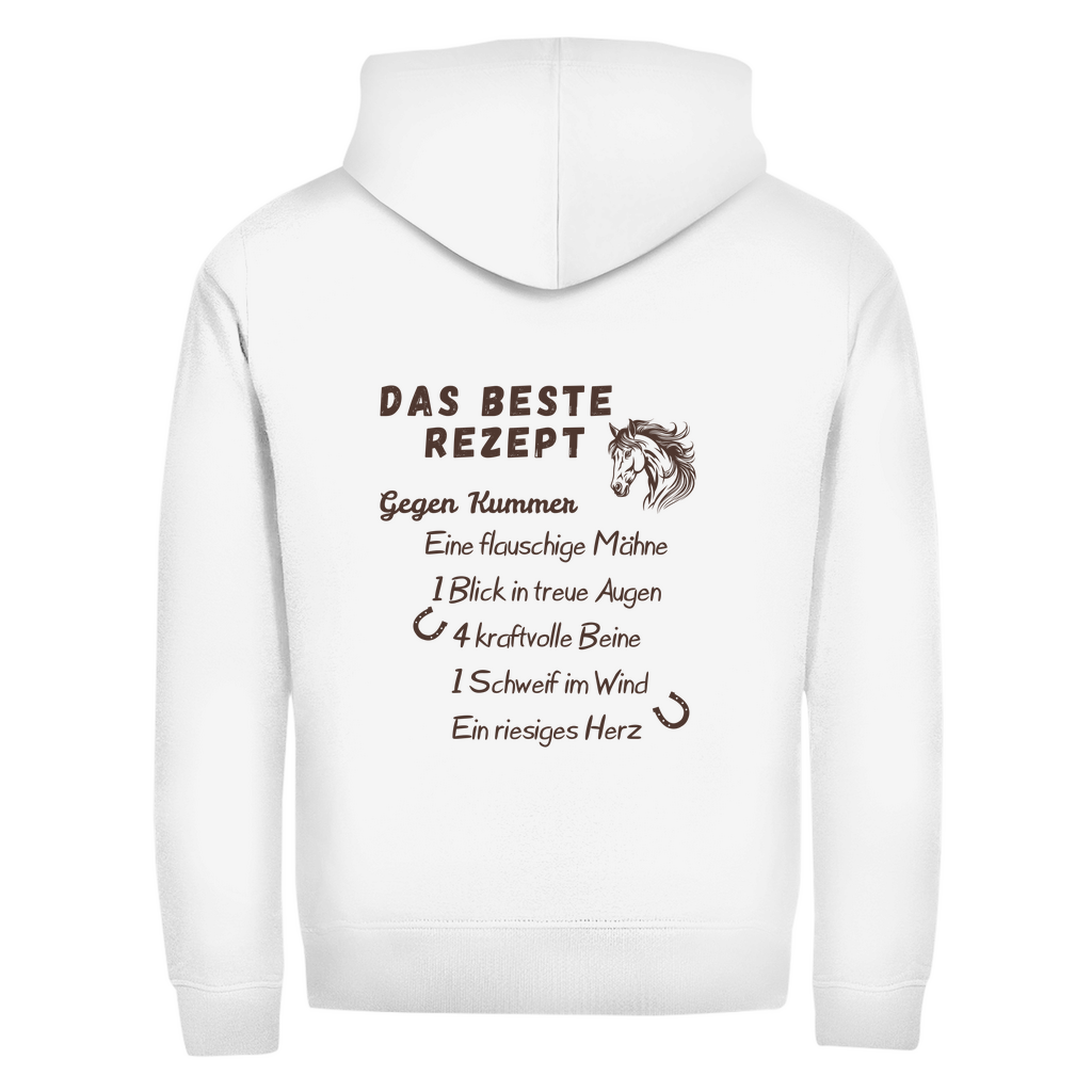 Herzensrezept- Zipper-Hoodie Unisex | Rückendruck