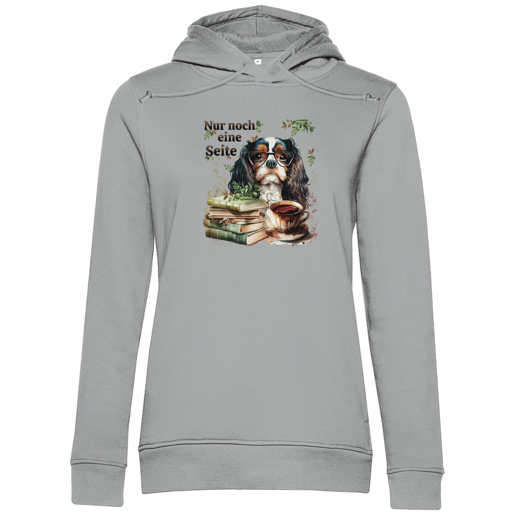 Bücherwurm - Bio-Hoodie für Damen