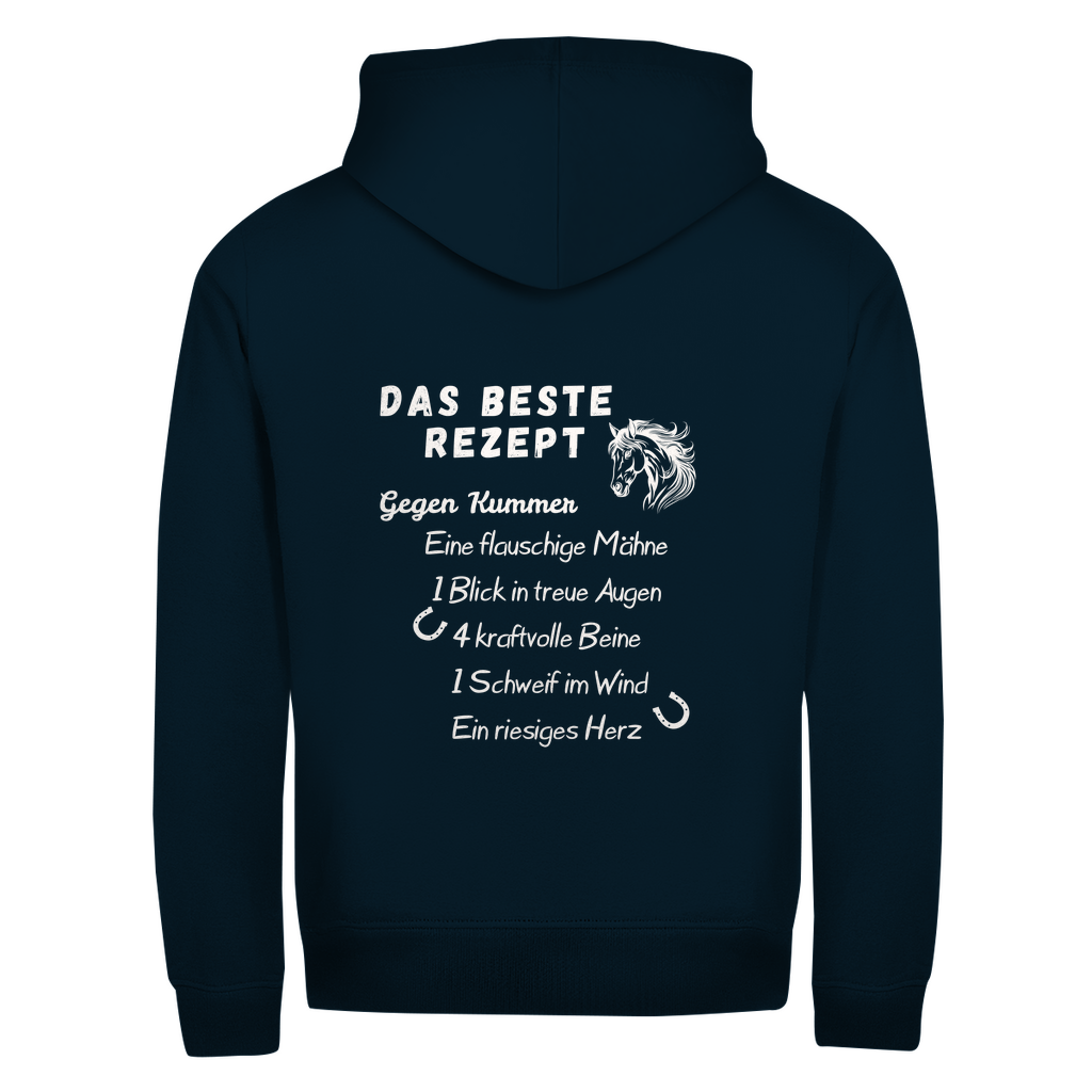 Herzensrezept- Zipper-Hoodie Unisex | Rückendruck