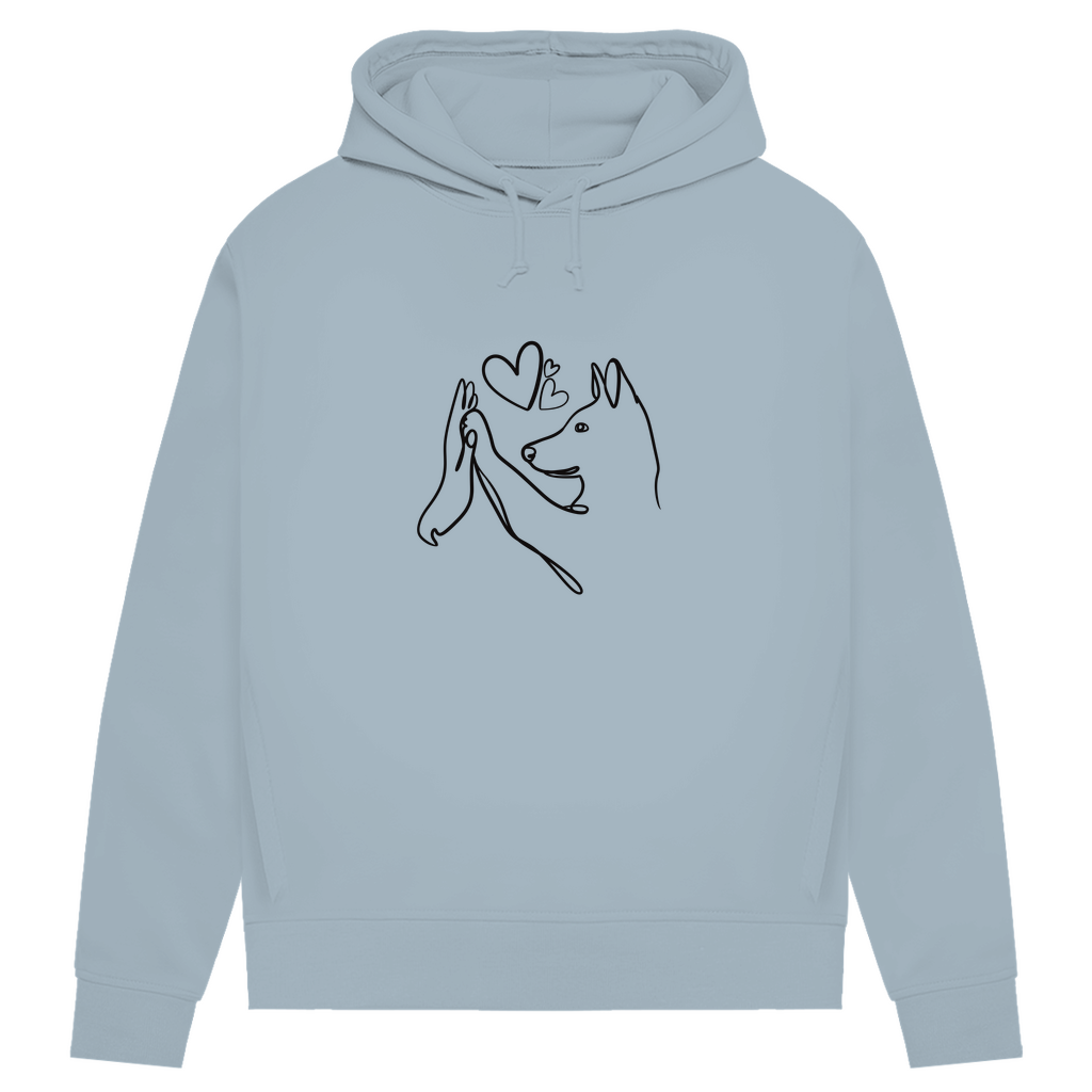 Wahre Liebe Stehohren - Bio-Hoodie für Damen