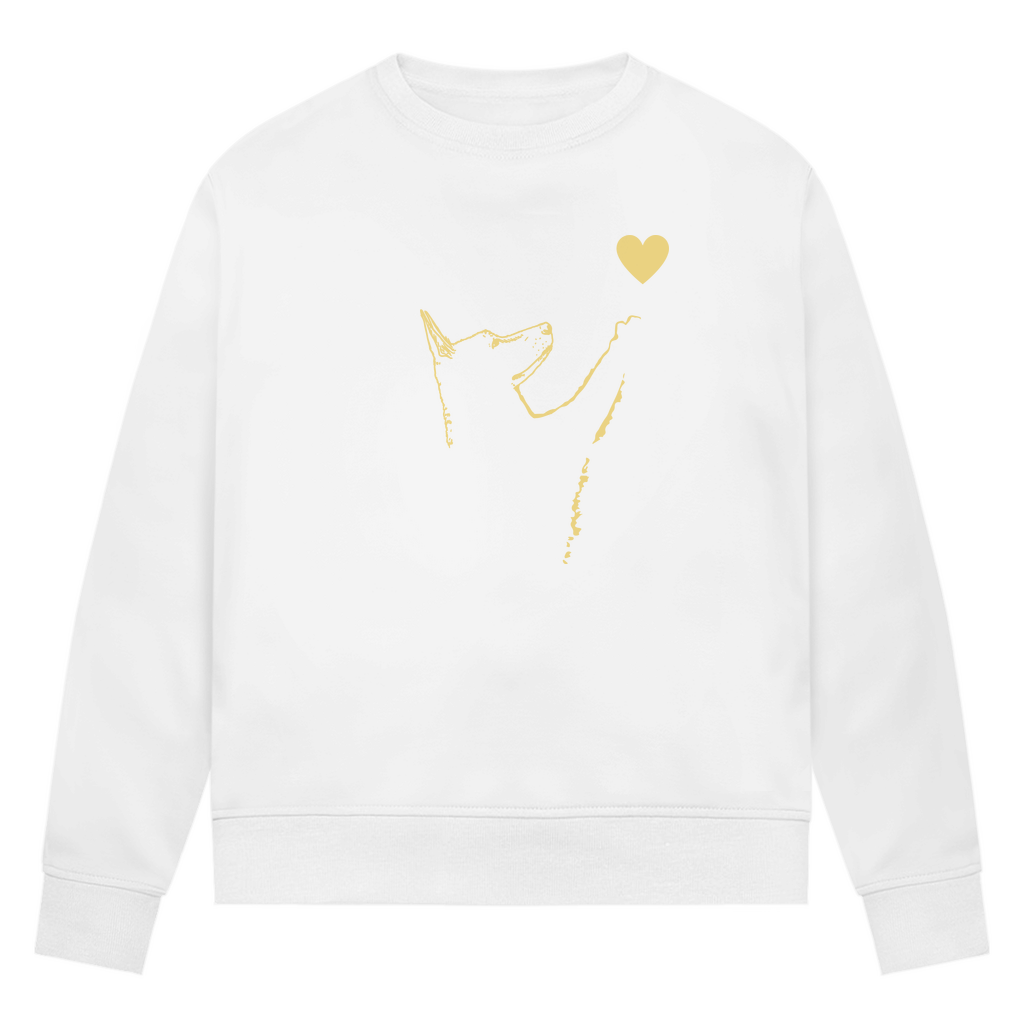 Liebe Hund - Bio-Sweatshirt für Damen