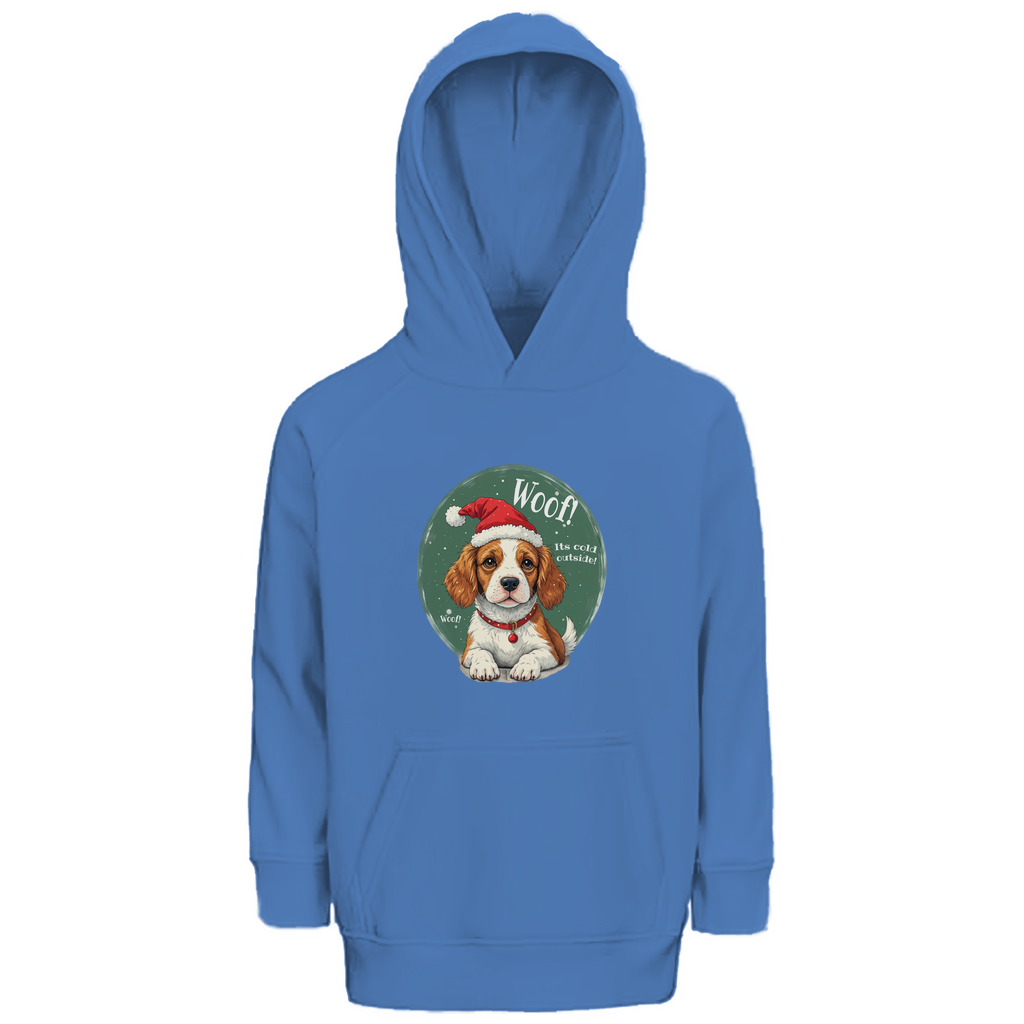 Wuff und Weihnachten - Premium Bio Hoodie für Kinder