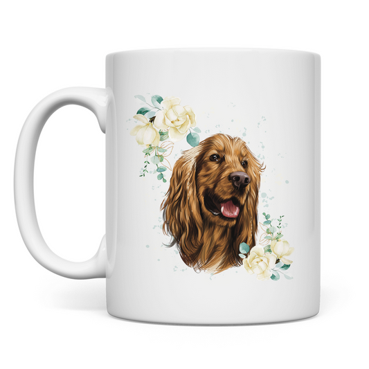 Flower Cocker Spaniel - Tasse