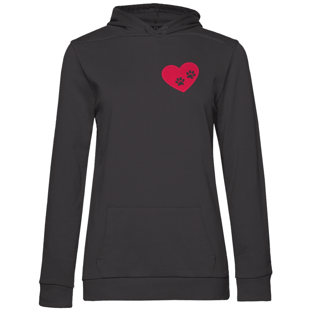 Pfötchen Im Herz - Hoodie für Damen