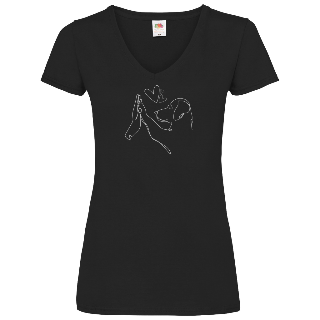 Wahre Liebe - V-Shirt für Damen