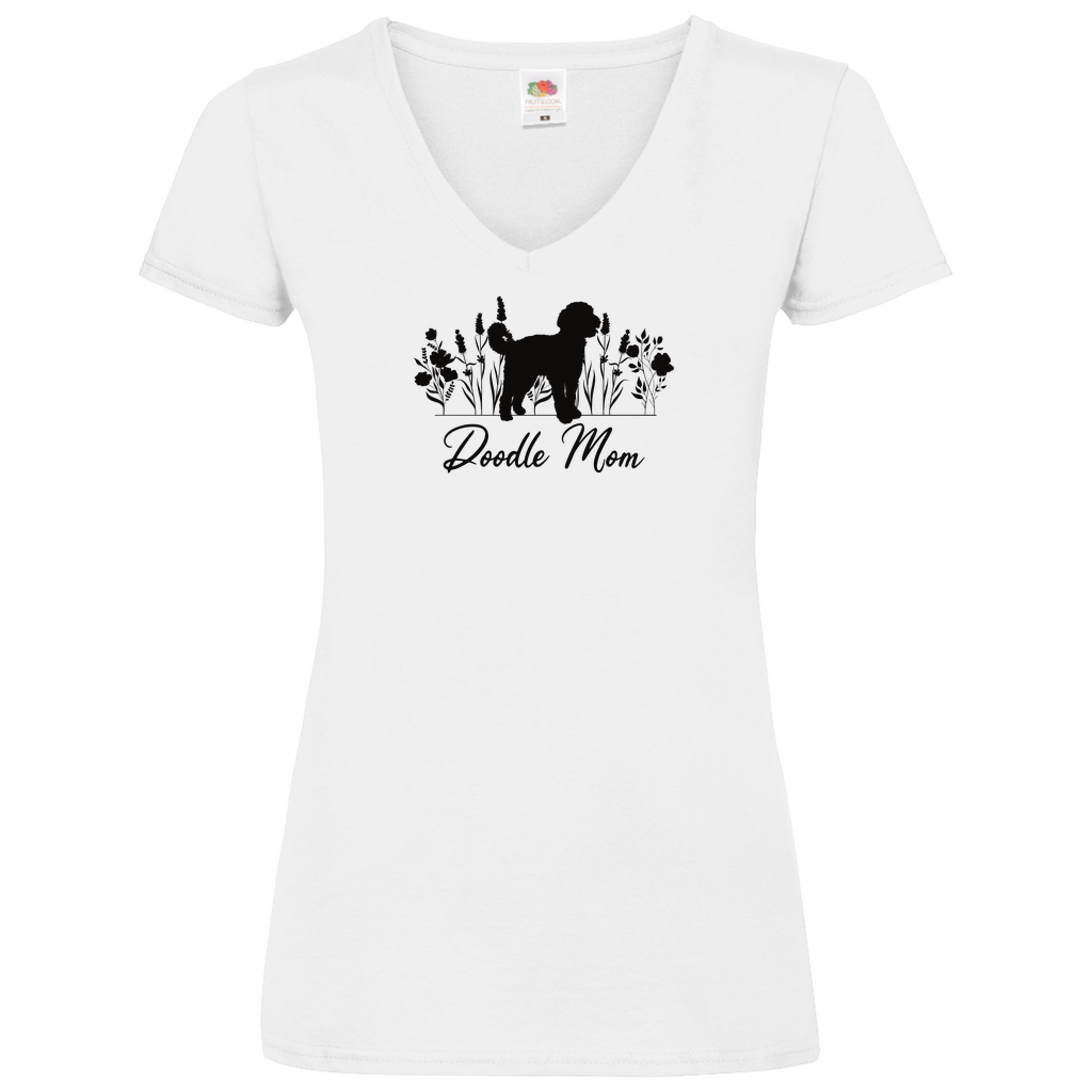 Doodle Mom - V-Shirt für Damen