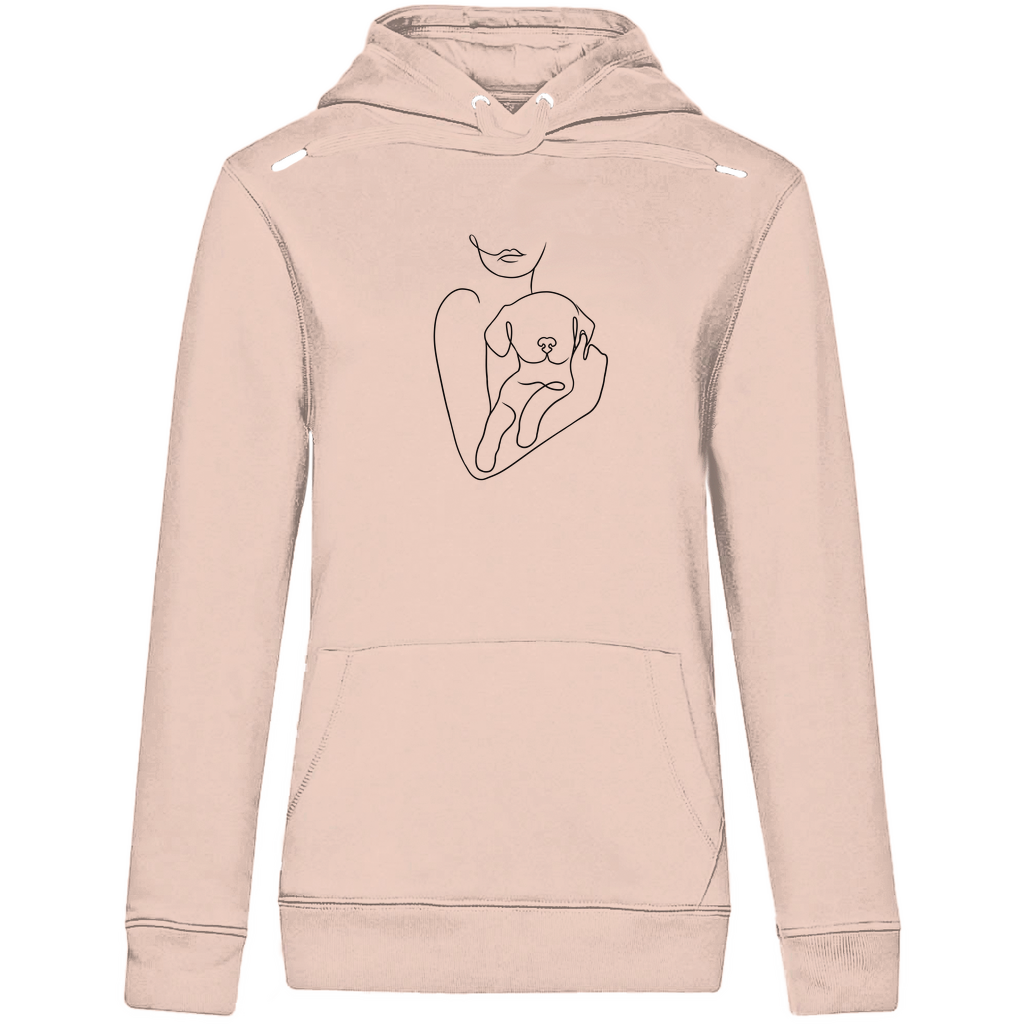 Welpenliebe - Bio-Hoodie für Damen