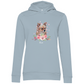 Flower Chihuahua - Bio-Hoodie für Damen-Dein Wunschtext