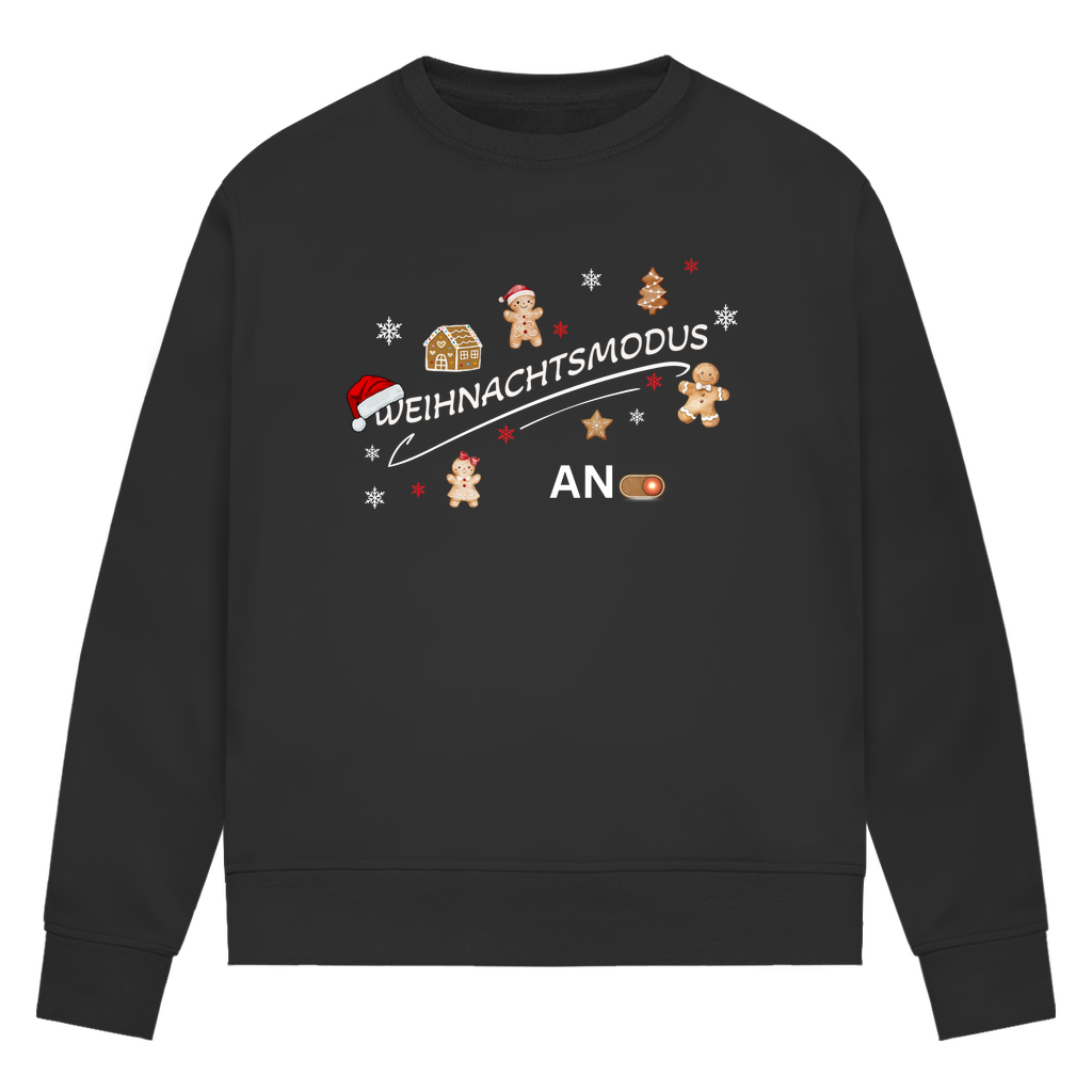 Weihnachtsmodus - Bio-Sweatshirt für Damen
