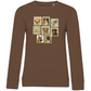 Briefmarken - Bio-Sweatshirt für Damen