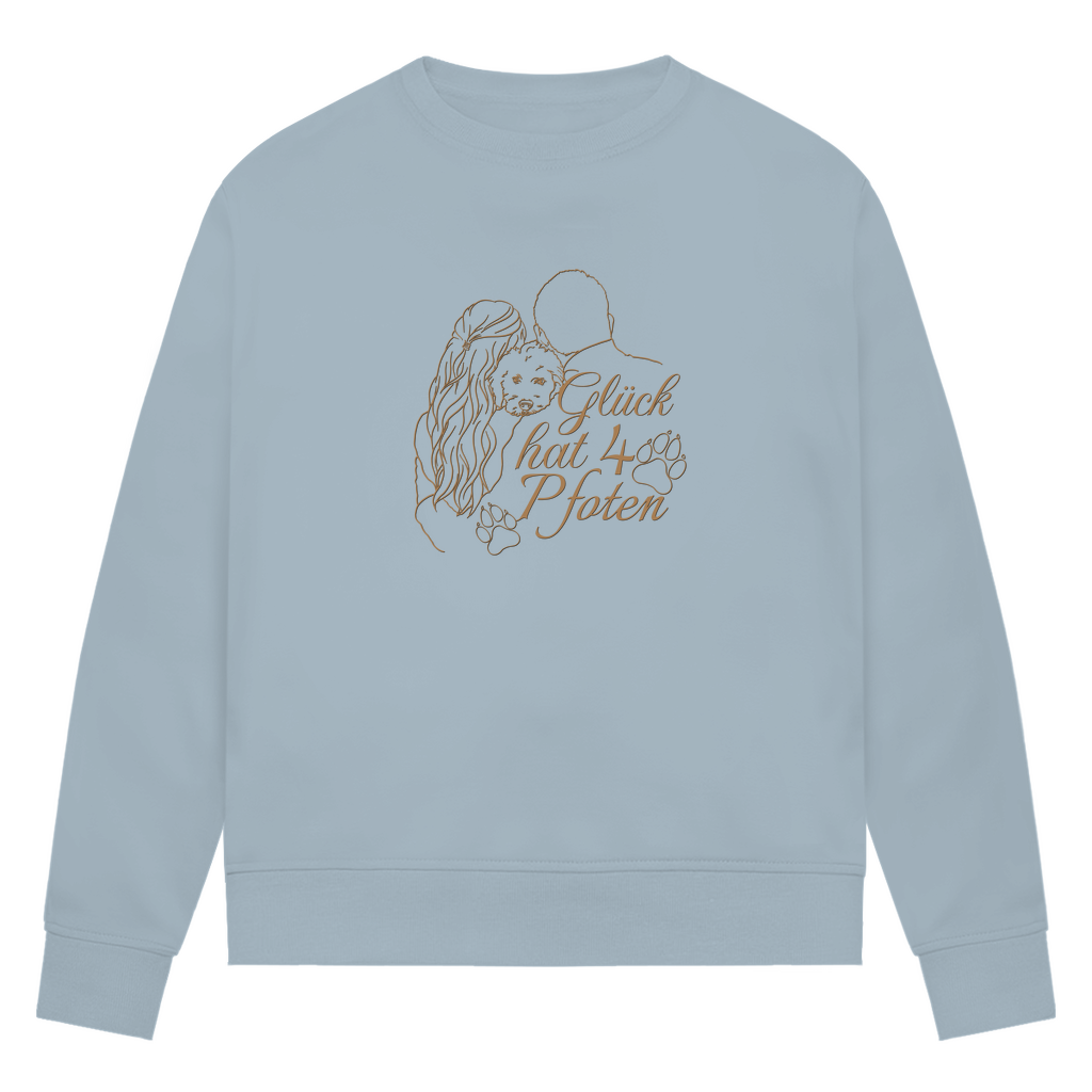 Vier Pfoten - Bio-Sweatshirt für Damen