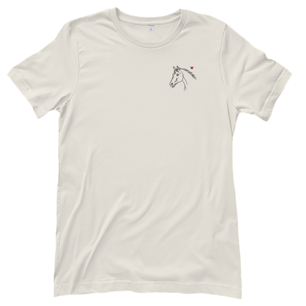 Herzenspferd - T-Shirt für Damen | Brustmotiv