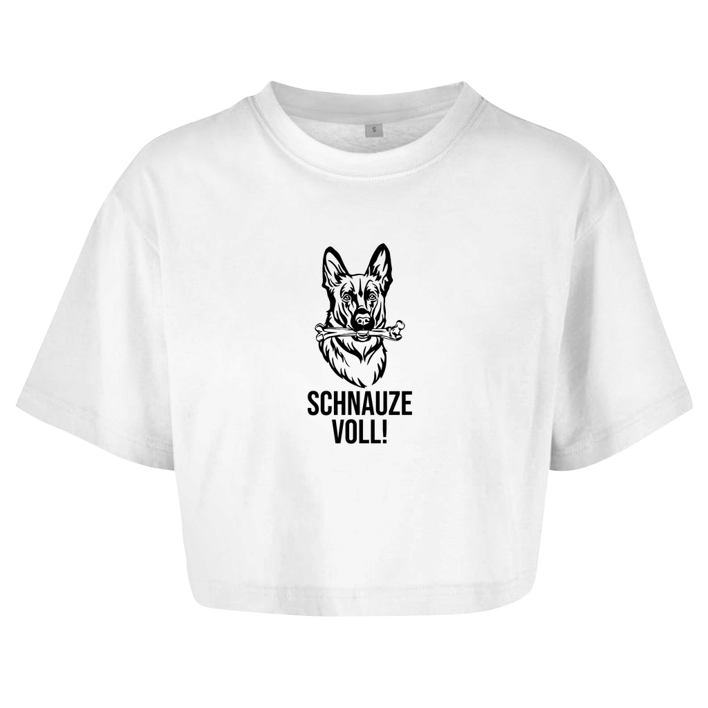 Schnauze Voll - Oversize Crop Top für Damen