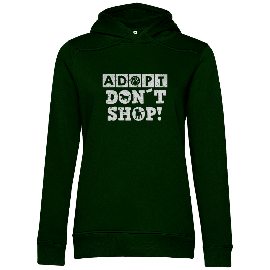 Adopt don't shop - Bio-Hoodie für Damen