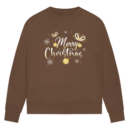 Merry Christmas - Bio -Sweatshirt für Damen