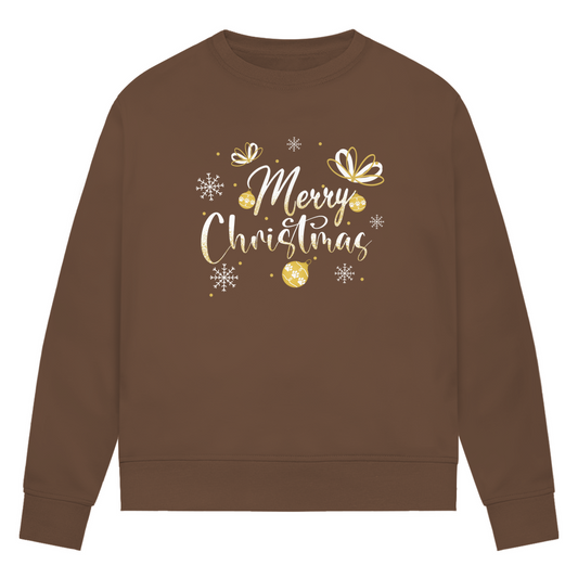 Merry Christmas - Bio -Sweatshirt für Damen