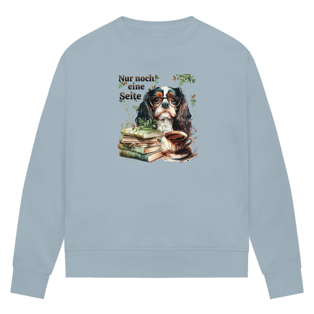 Bücherwurm - Bio-Sweatshirt für Damen