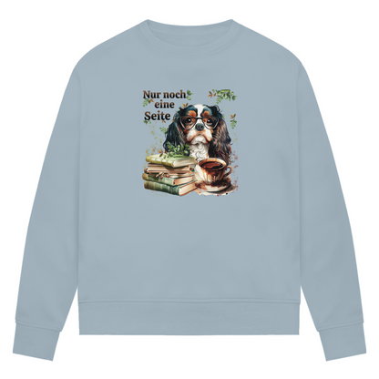 Bücherwurm - Bio-Sweatshirt für Damen