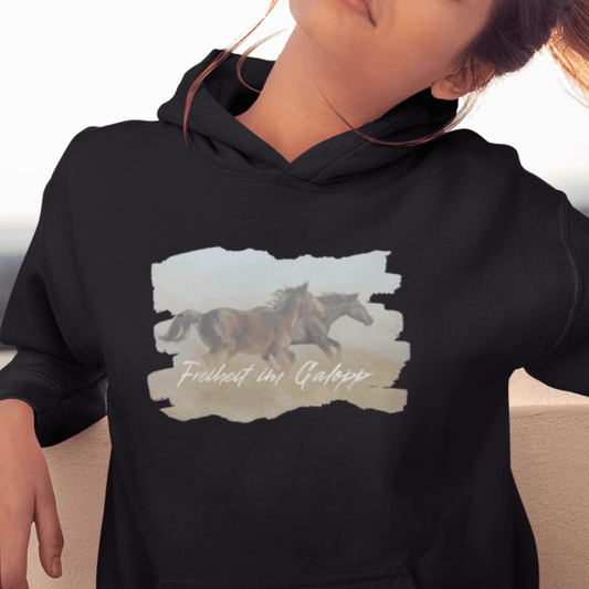 Freiheit im Galopp - Bio-Hoodie für Damen