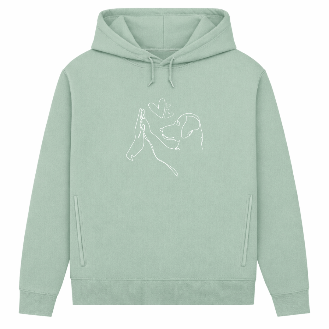 Wahre Liebe – Hoodie aus Bio-Baumwolle für Damen