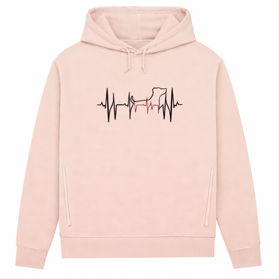 Lebenslinie – Hoodie aus Bio-Baumwolle für Damen