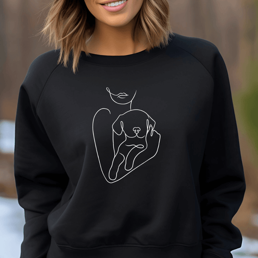 Welpenliebe - Bio-Sweatshirt für Damen