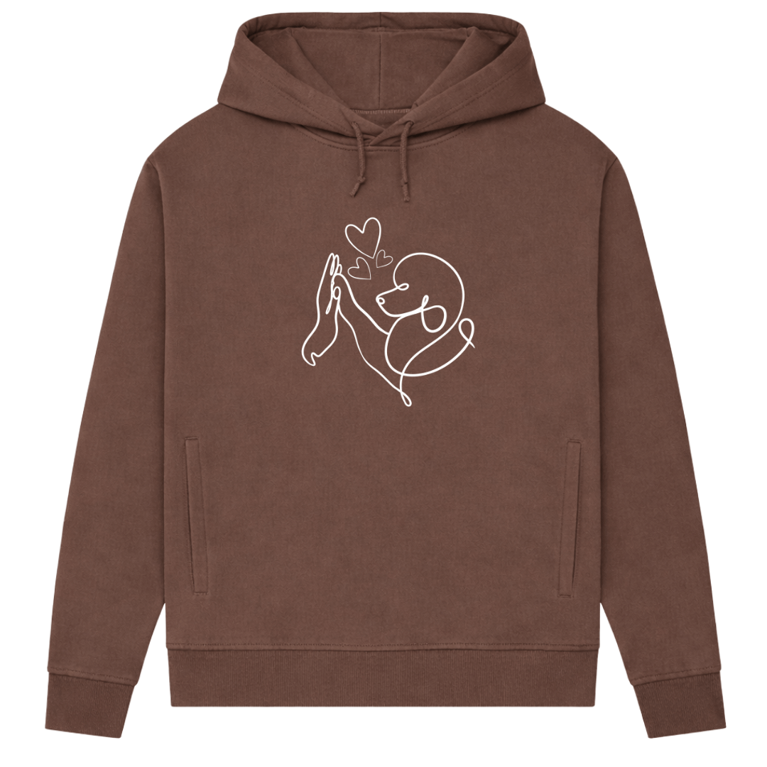 Pudelliebe – Hoodie aus Bio-Baumwolle für Damen