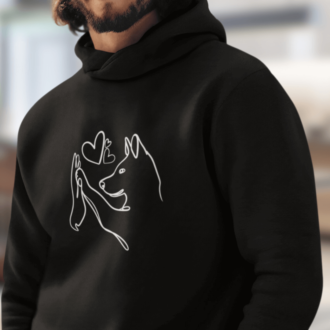 Wahre Liebe Stehohren - Bio-Hoodie für Herren