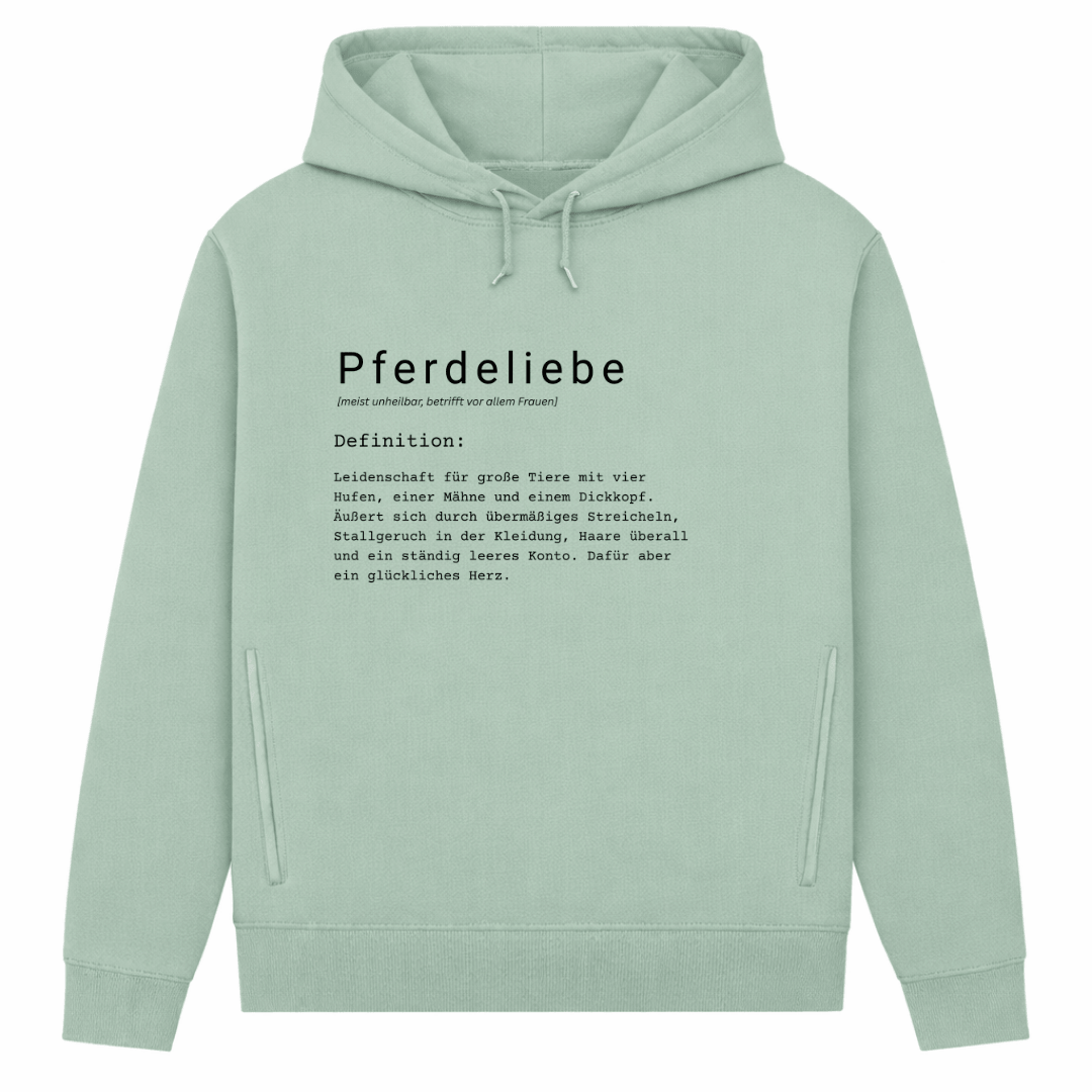 Pferdeliebe - Hoodie aus Bio-Baumwolle für Damen