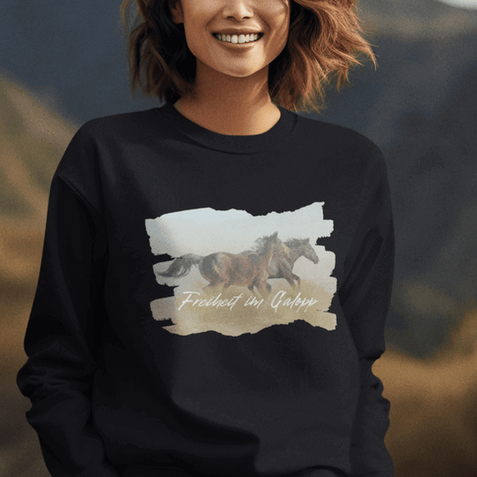 Freiheit im Galopp - Bio-Sweatshirt für Damen