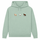 Pferde Trio – Hoodie aus Bio-Baumwolle für Damen