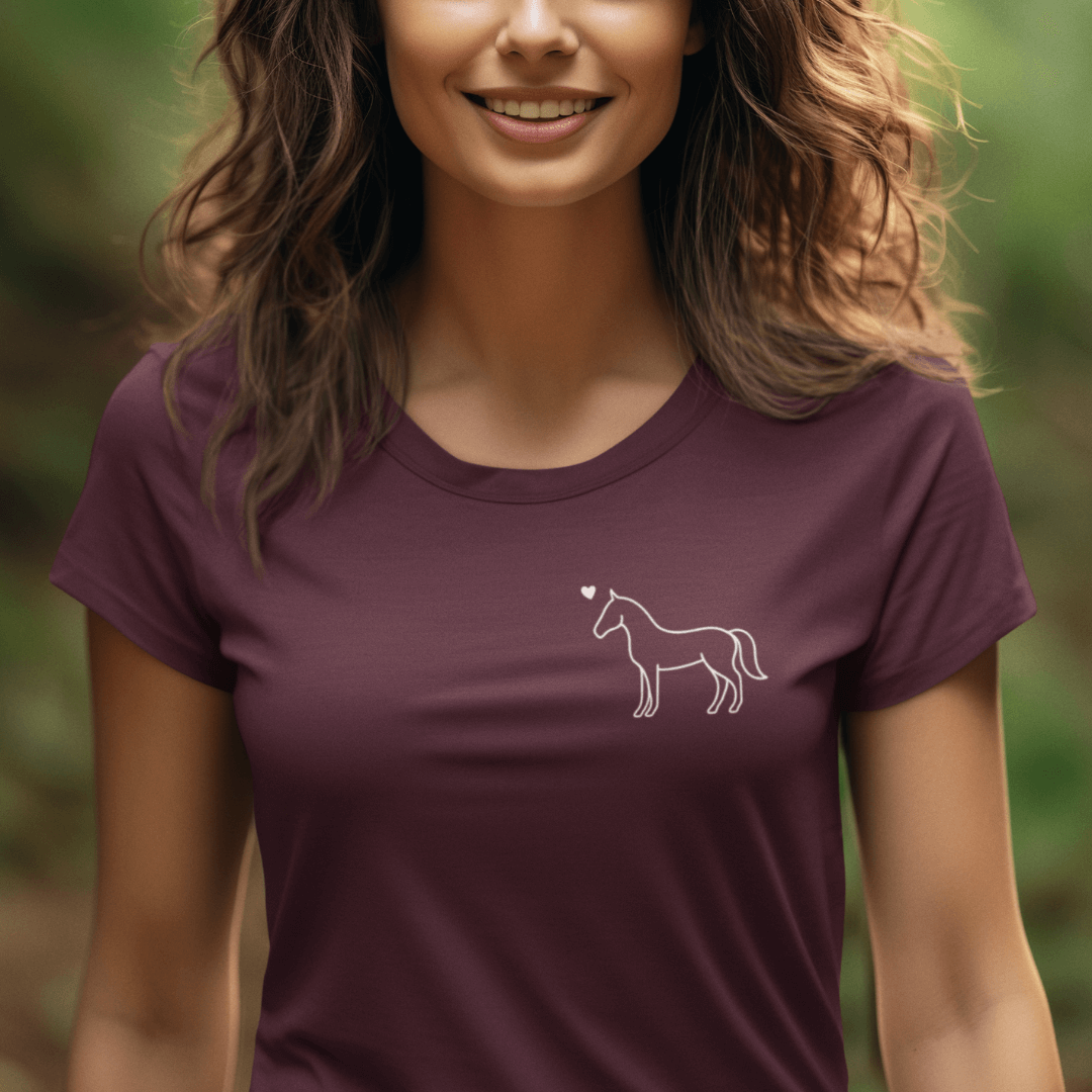Eleganz mit Herz - T-Shirt für Damen