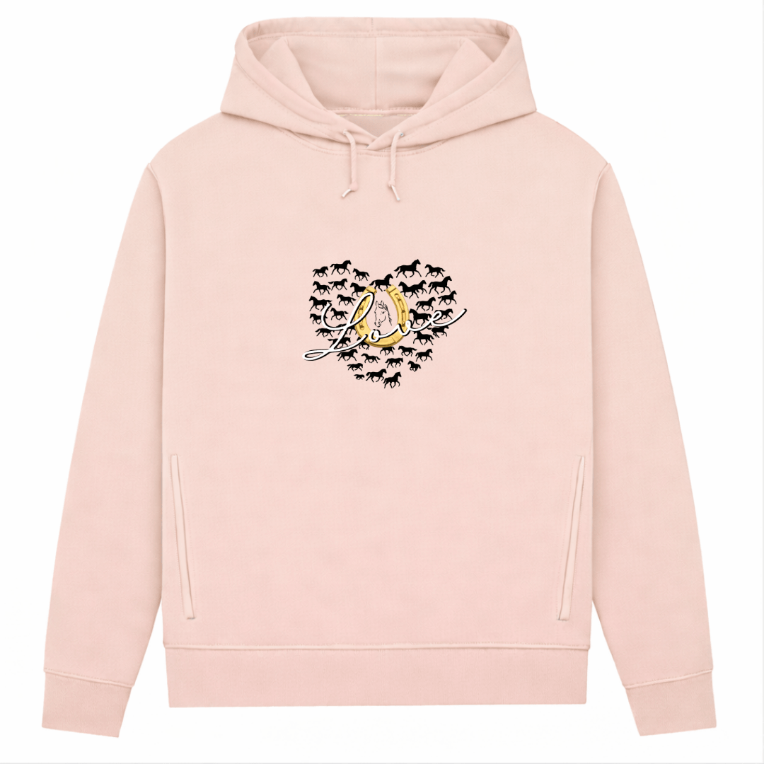 Hufeisenliebe - Hoodie aus Bio-Baumwolle für Damen