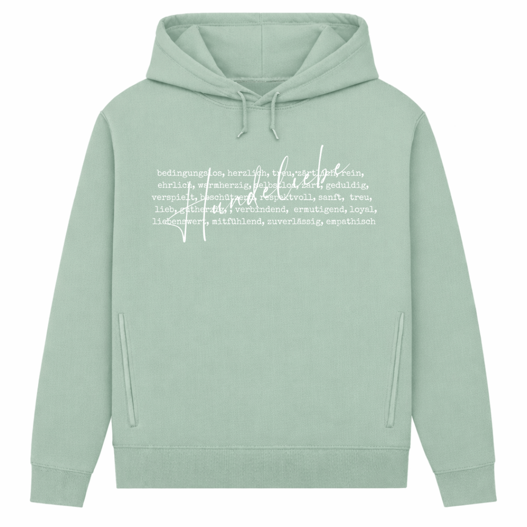 Hunde Liebe ist...– Hoodie aus Bio-Baumwolle für Damen