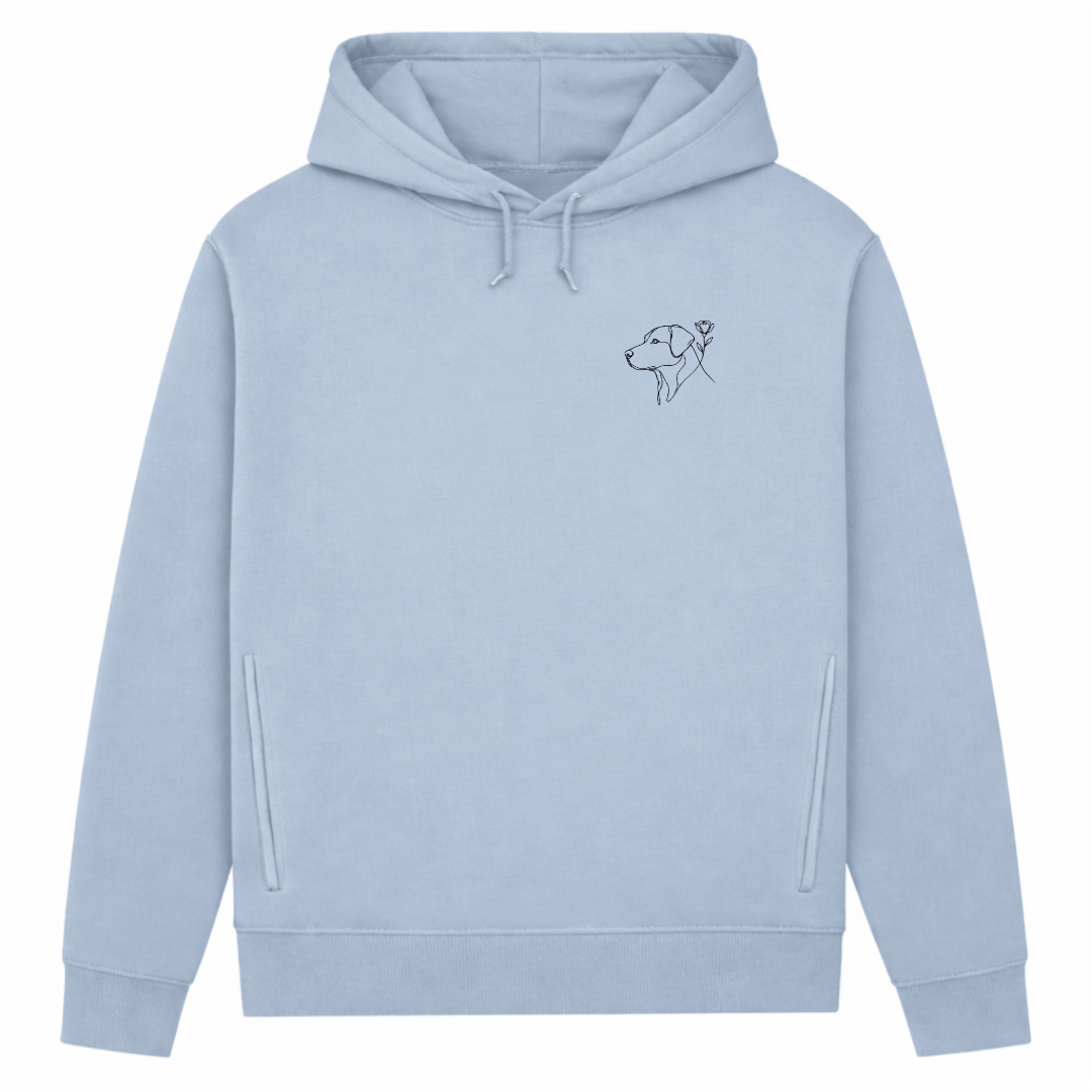 Paw & Flower Vibes– Hoodie aus Bio-Baumwolle für Damen