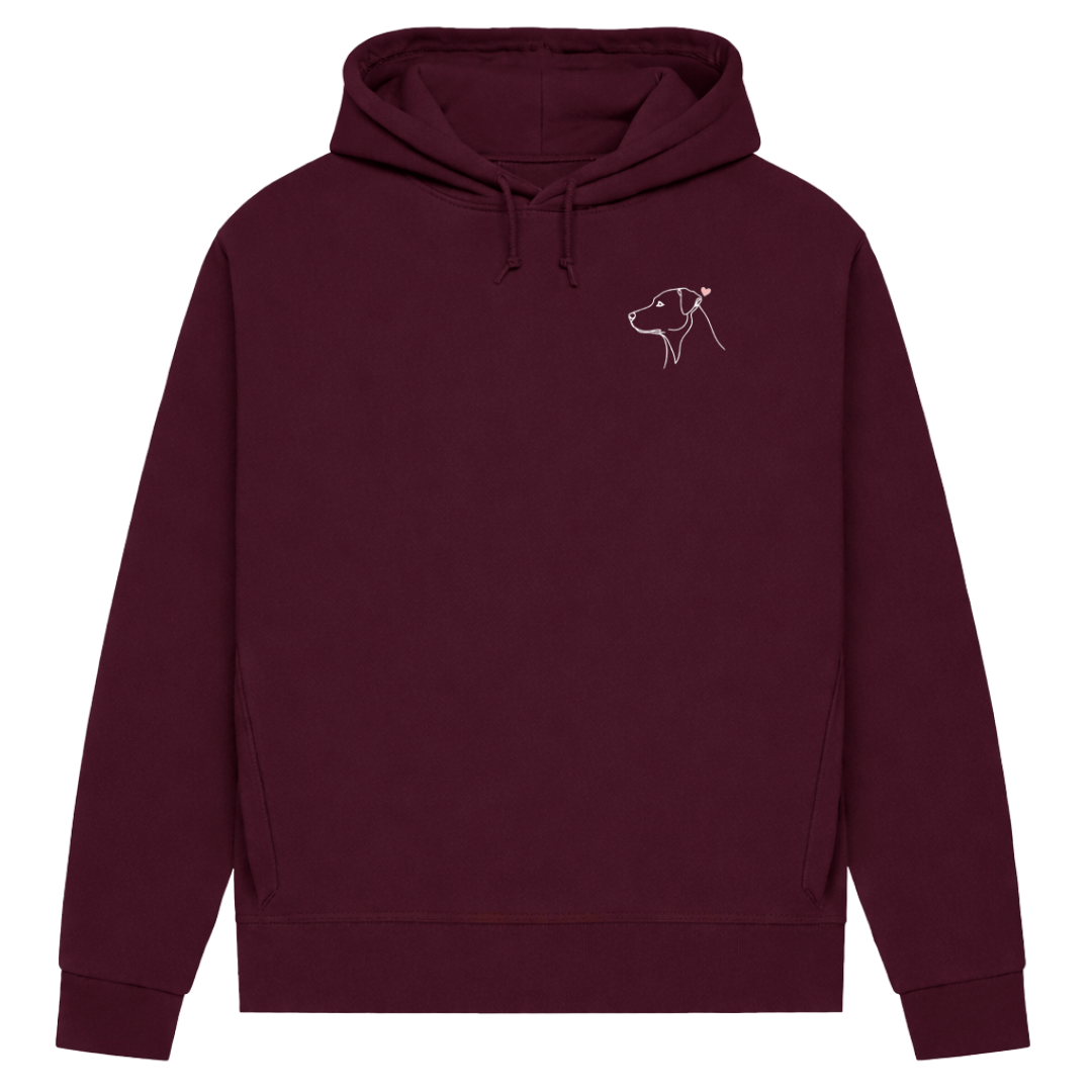 Treues Herz– Hoodie aus Bio-Baumwolle für Damen