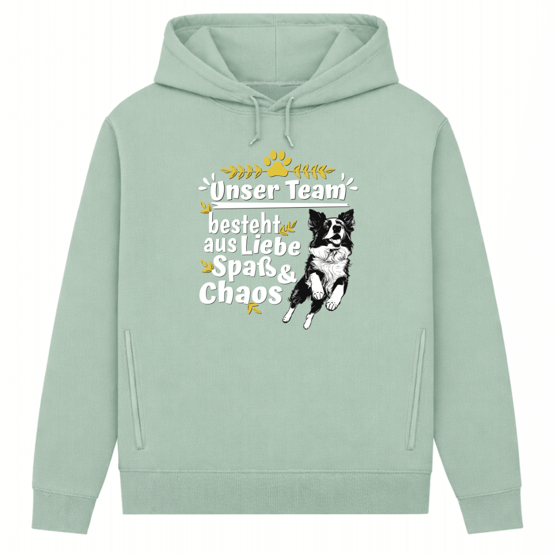 Unser Team– Hoodie aus Bio-Baumwolle für Damen