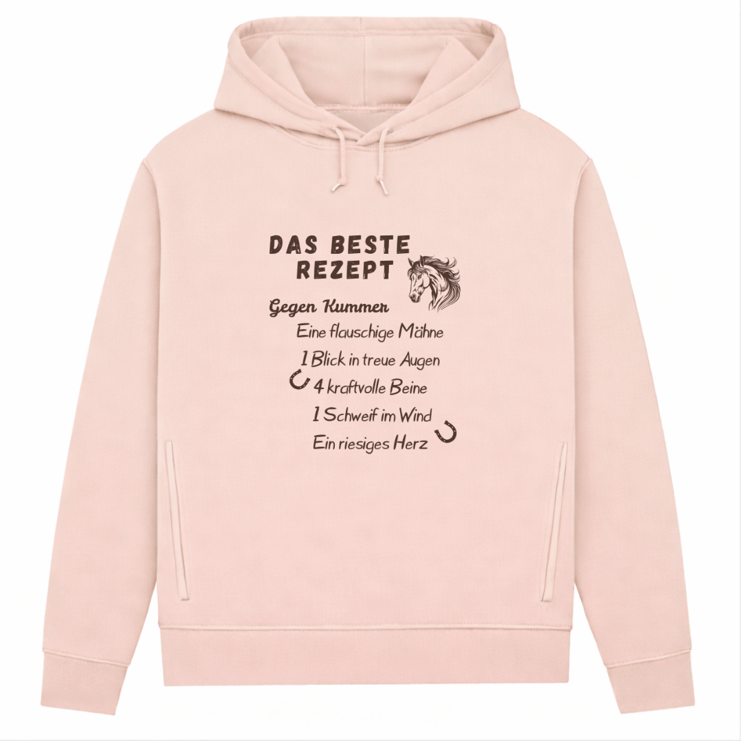 Herzensrezept  – Hoodie aus Bio-Baumwolle für Damen