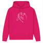 Wahre Liebe Stehohren– Hoodie aus Bio-Baumwolle für Damen