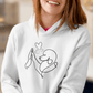 Pudelliebe - Bio-Hoodie für Damen