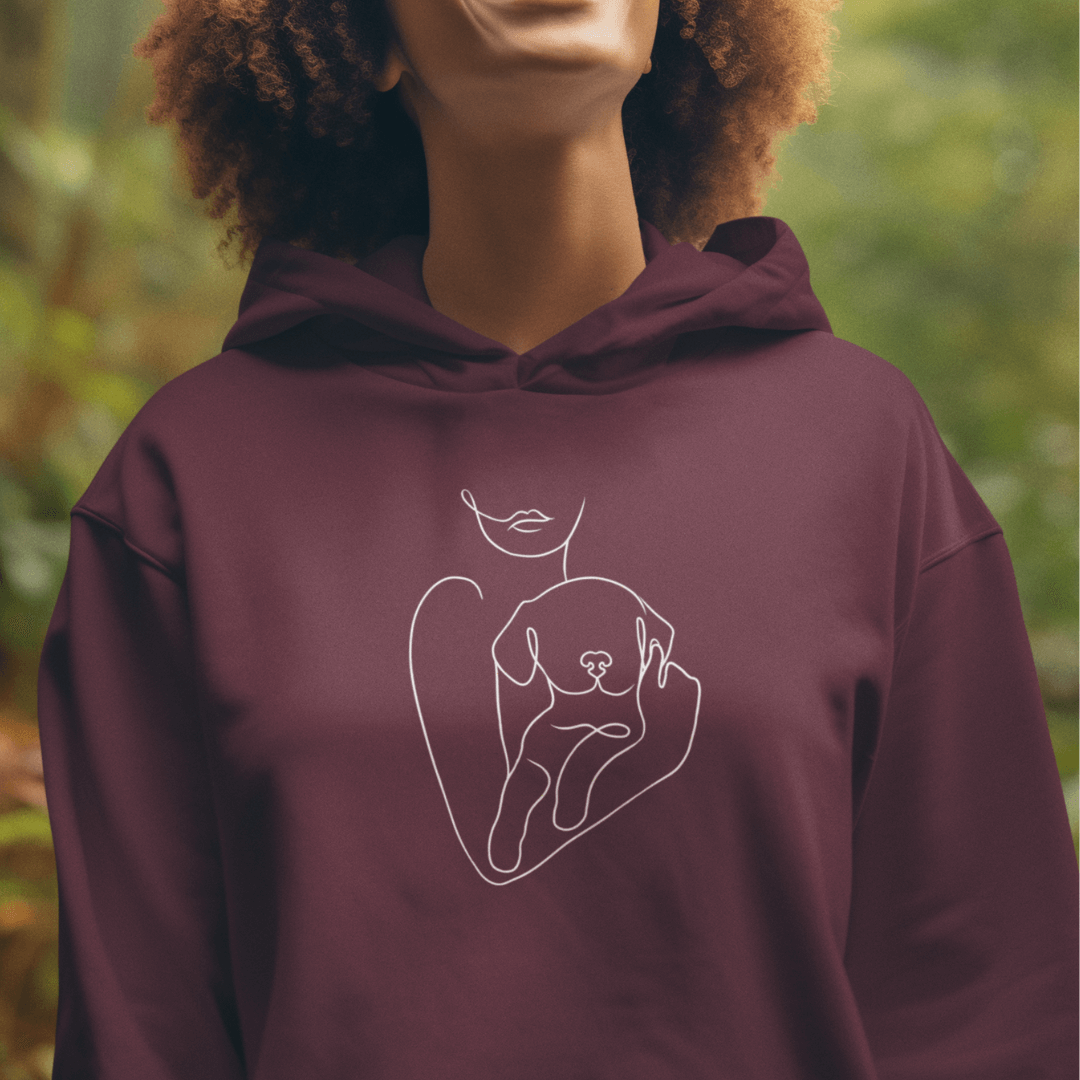 Welpenliebe - Bio-Hoodie für Damen