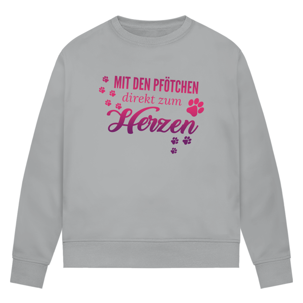 Direkt zum Herzen - Bio-Sweatshirt für Damen