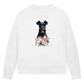 Flower Schnauzer - Bio-Sweatshirt für Damen
