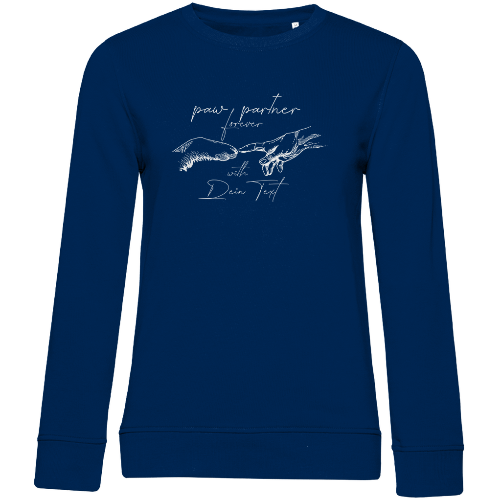 Damen Premium Bio Sweatshirt Paw Partner