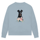 Flower Schnauzer - Bio-Sweatshirt für Damen